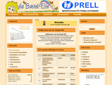 Tablet Screenshot of bastel-elfe.de